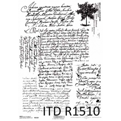 Papier ryżowy A4 R1510, napisy czarne